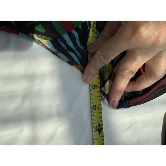 Desigual Rosita Dress M (14) Colorful Floral Stretch Faux Wrap Bodycon Mini - Picture 2 of 16